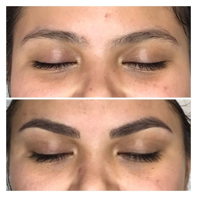 Customer brows after using Browme tint
