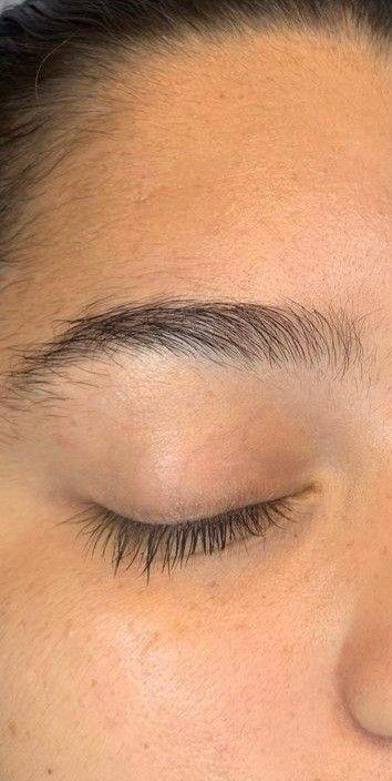 Brows before using Browme tint